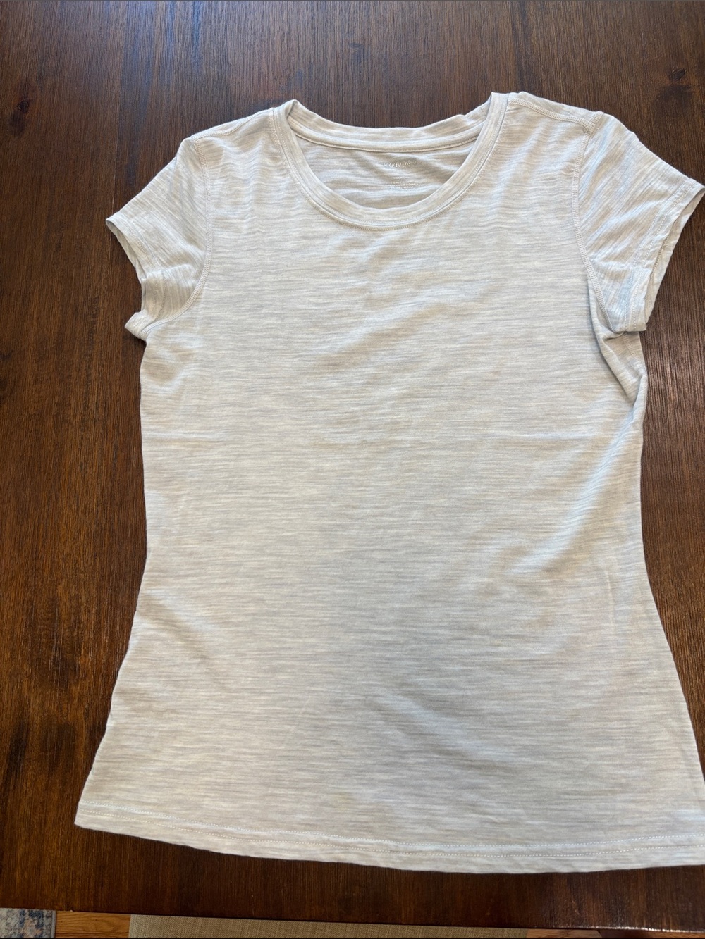 Women's Lightweight Crewneck Tee in Light Gray